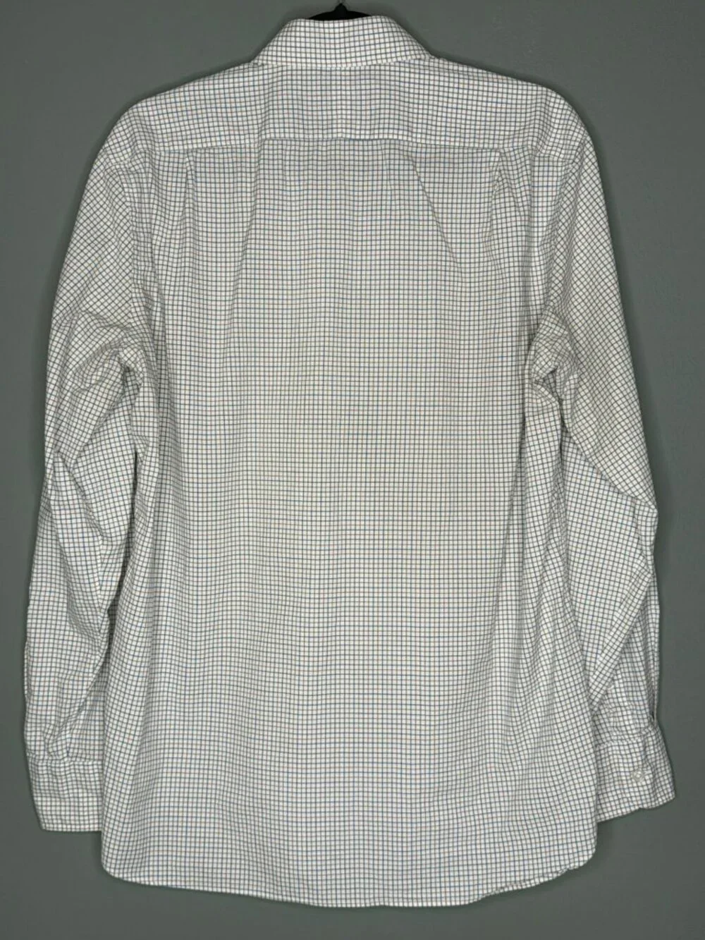 J. Crew Button Up Cotton 120s 2 Ply Dress Shirt Checkered Large